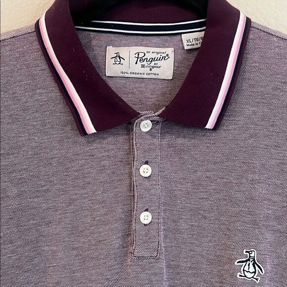 Penguin Purple Polo Shirt - Picture 2 of 6